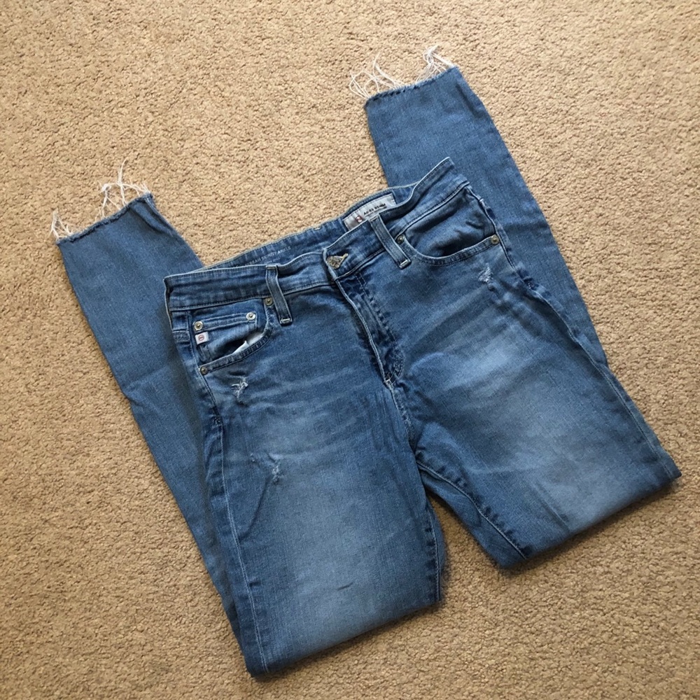 AG Adriano Goldschmied High Rise Skinny Ankle…